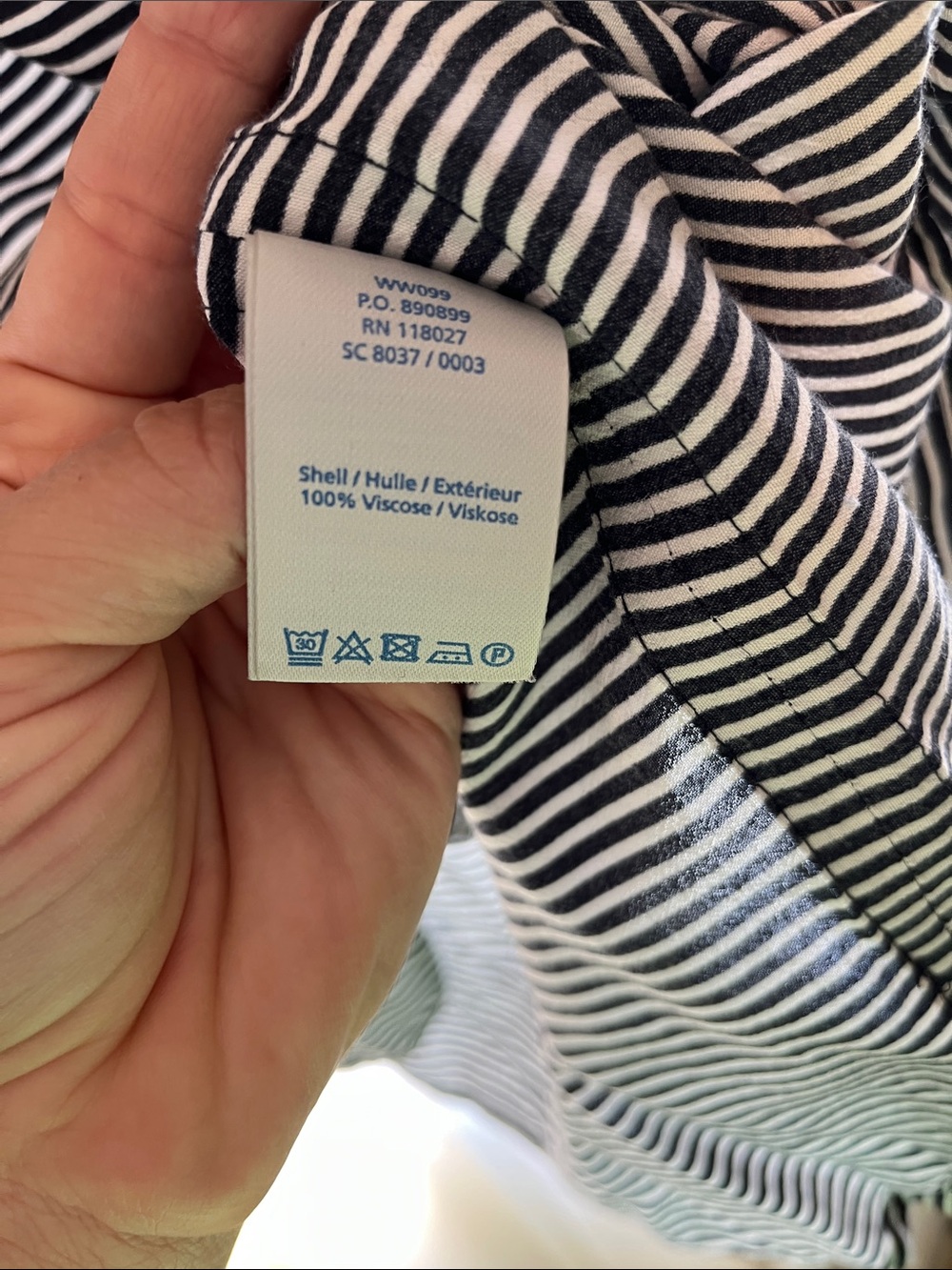 Boden Navy and White Striped tunic dress - Picture 6 of 10